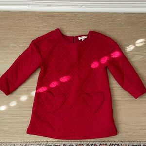 Cat & Jack Red Quilted Dress